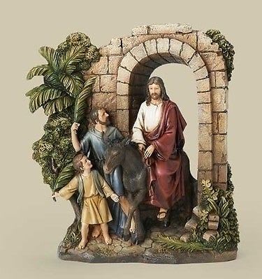 RELIGIOUS GIFTS- PLAQUE- Palm Sunday Uffizi Collection RELIGIOUS GIFTS- PLAQUE- Palm Sunday Uffizi Collection - Theme UFFIZI COLLECTION Division JOSEPH’S STUDIO ROMAN Materials RESIN/STONE MIX Dimension 9"H 8.25"W 2.75"D