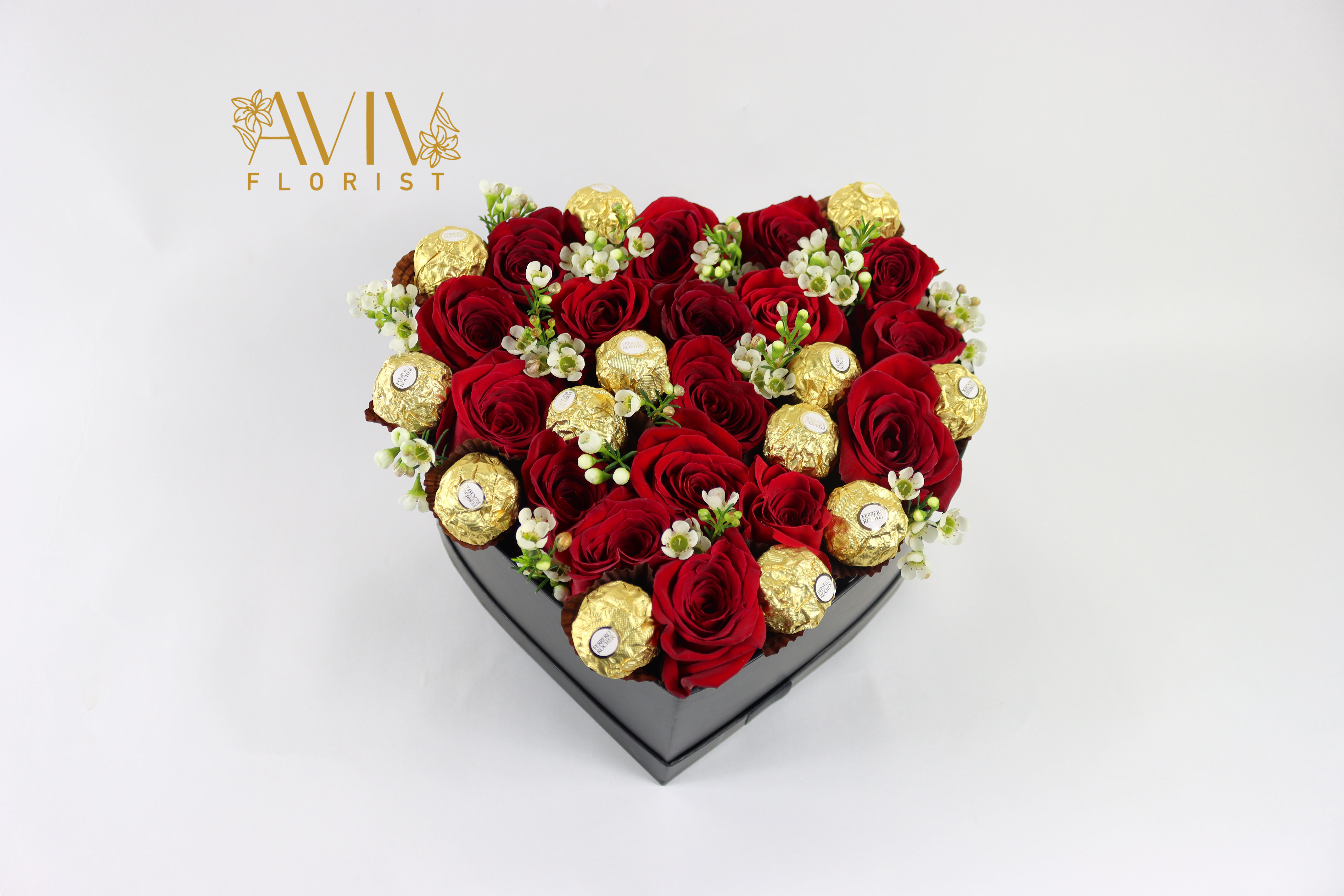  All My Loving - All My Loving, Beautiful and romantic heart perfect for the great gift red roses or any color roses designed to give a great impression with delicious Ferrero chocolates and dedicated message card. 