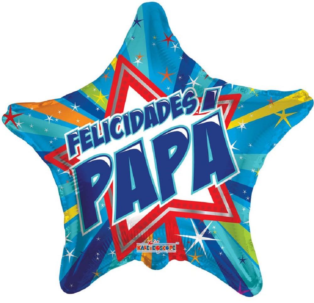 Felicidades Papa - Balloon - FELICIDADES PAPA  17&quot; INCH HELIUM-FILLED MYLAR BALLOON QTY. 1