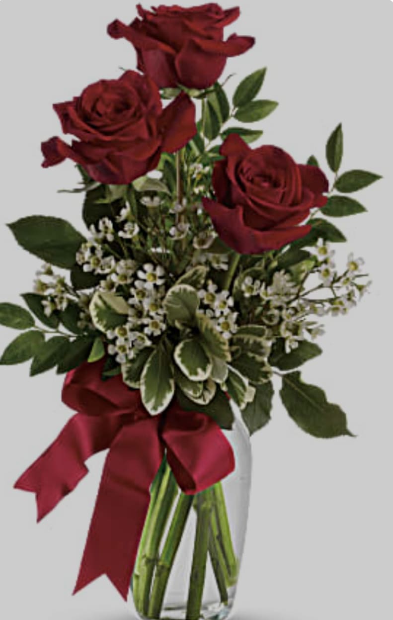 Standard 3 Roses Standard 3 Roses - Choose any color roses for a perfect little Love