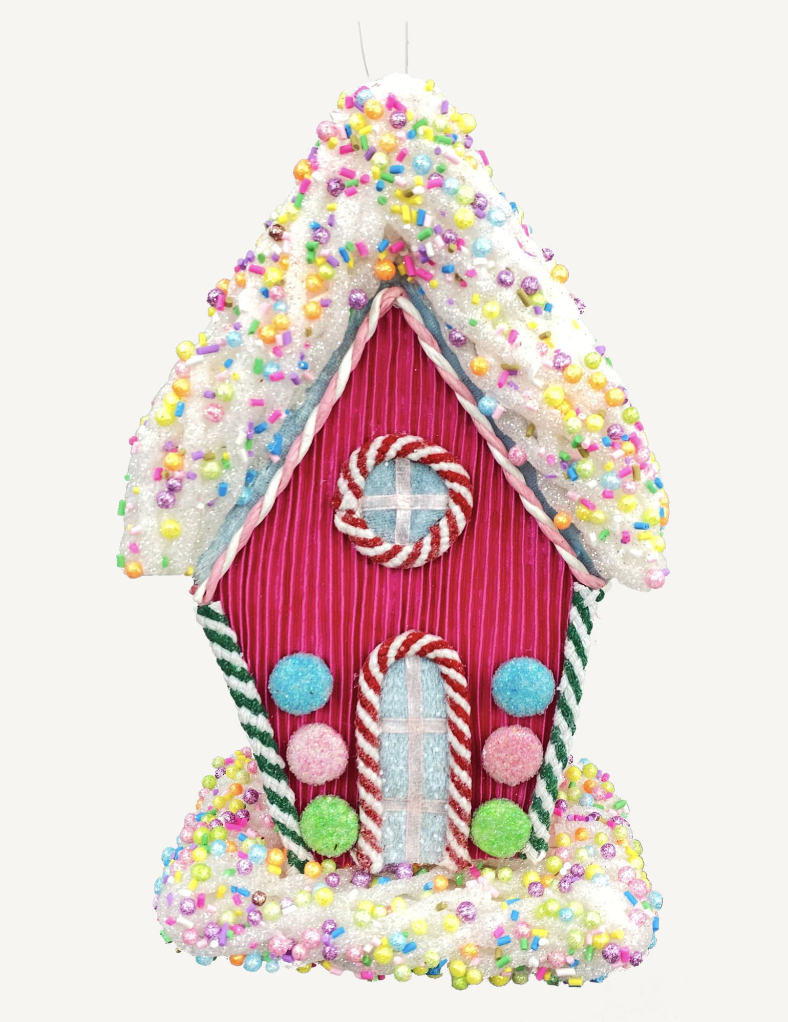 Ornament Candy House Ornament Candy House - Color: HOT PINK Dimension: H9xW5xD3