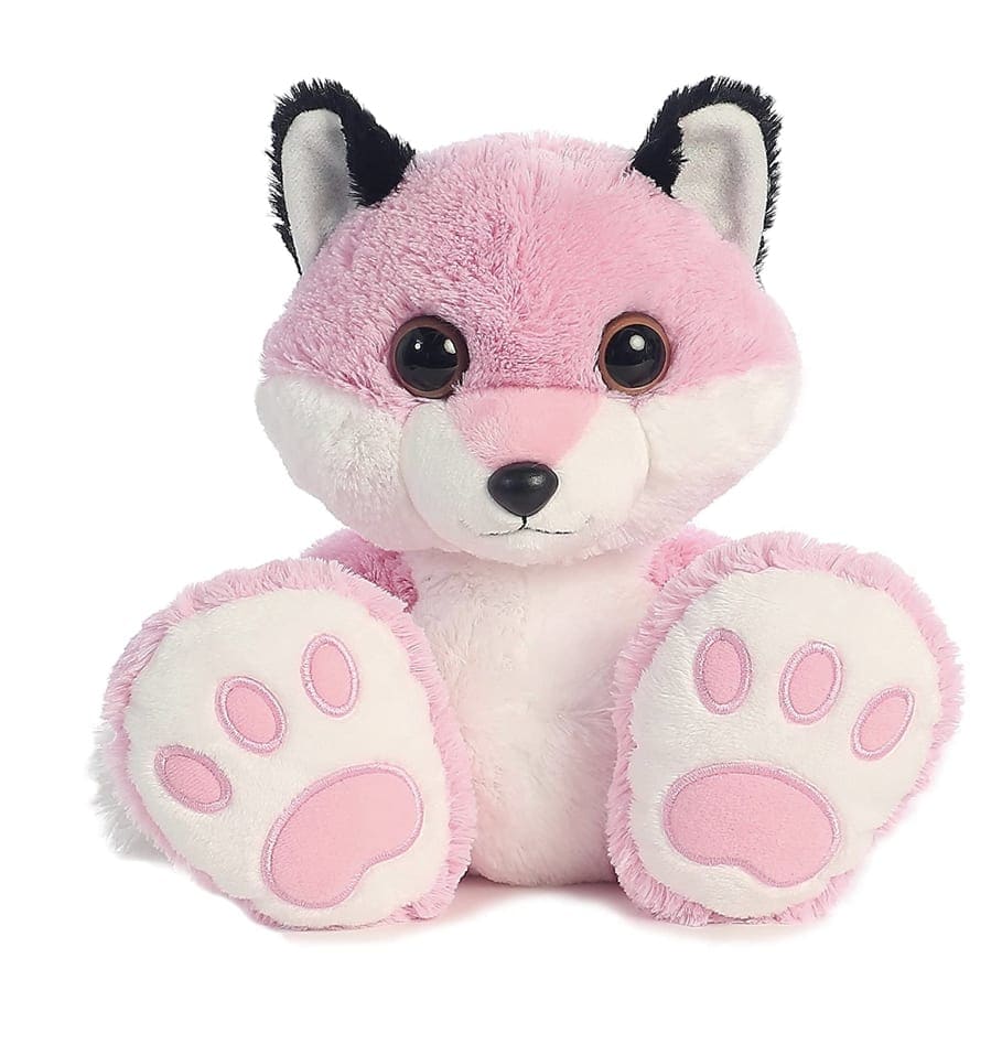 PLUSH- Aurora World Taddle Toes Trixy Fox Plush PLUSH- Aurora World Taddle Toes Trixy Fox Plush - Measures 10" tall Aurora's safety standards include double-bagged bean filling and lock-washer eyes Oversized feet and a soft chunky body make it great for cuddling