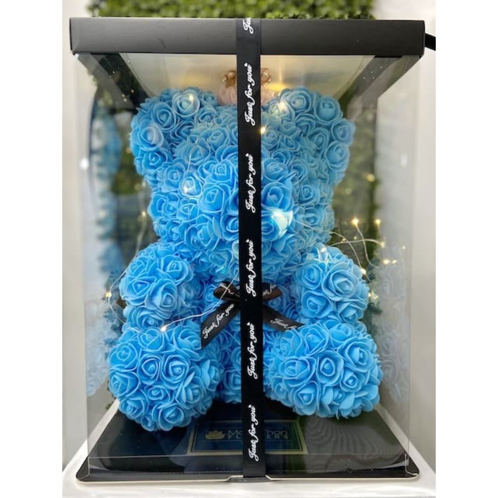 Light blue foam roses 2025