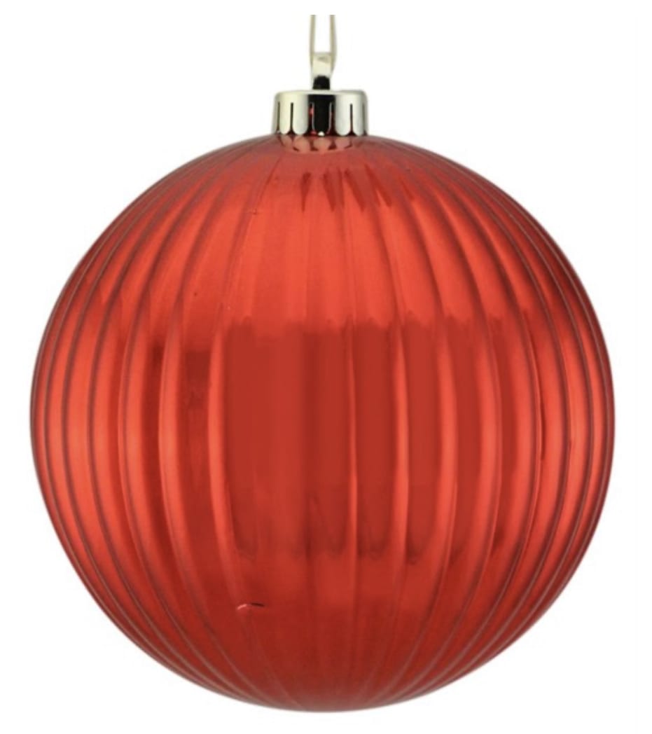 200MM VERTICAL STRIPE BALL SHINY RED 200MM VERTICAL STRIPE BALL SHINY RED - Color: SHINY RED Material: Plastic