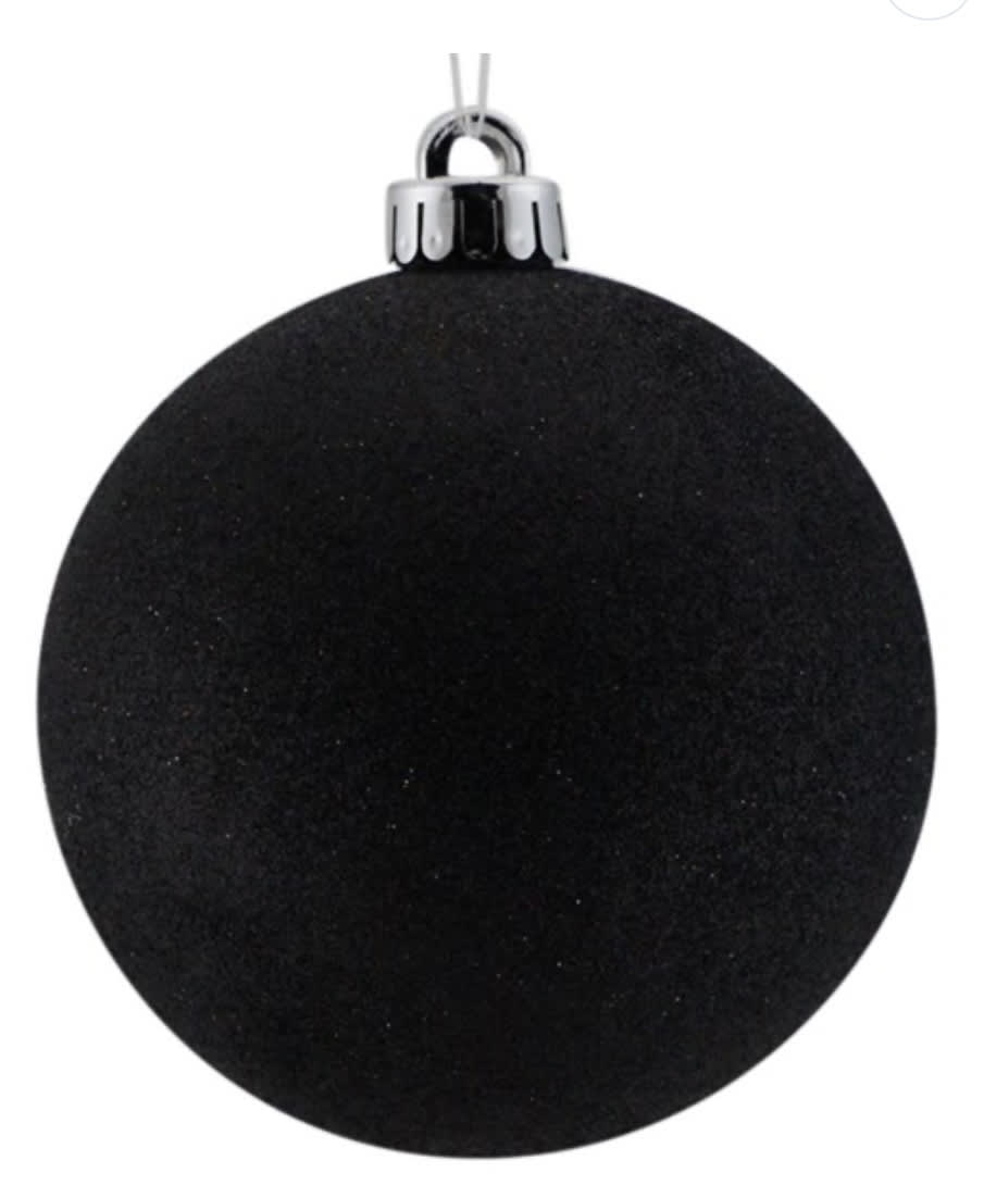200MM GLITTERED BALL 200MM GLITTERED BALL - Color: BLACK