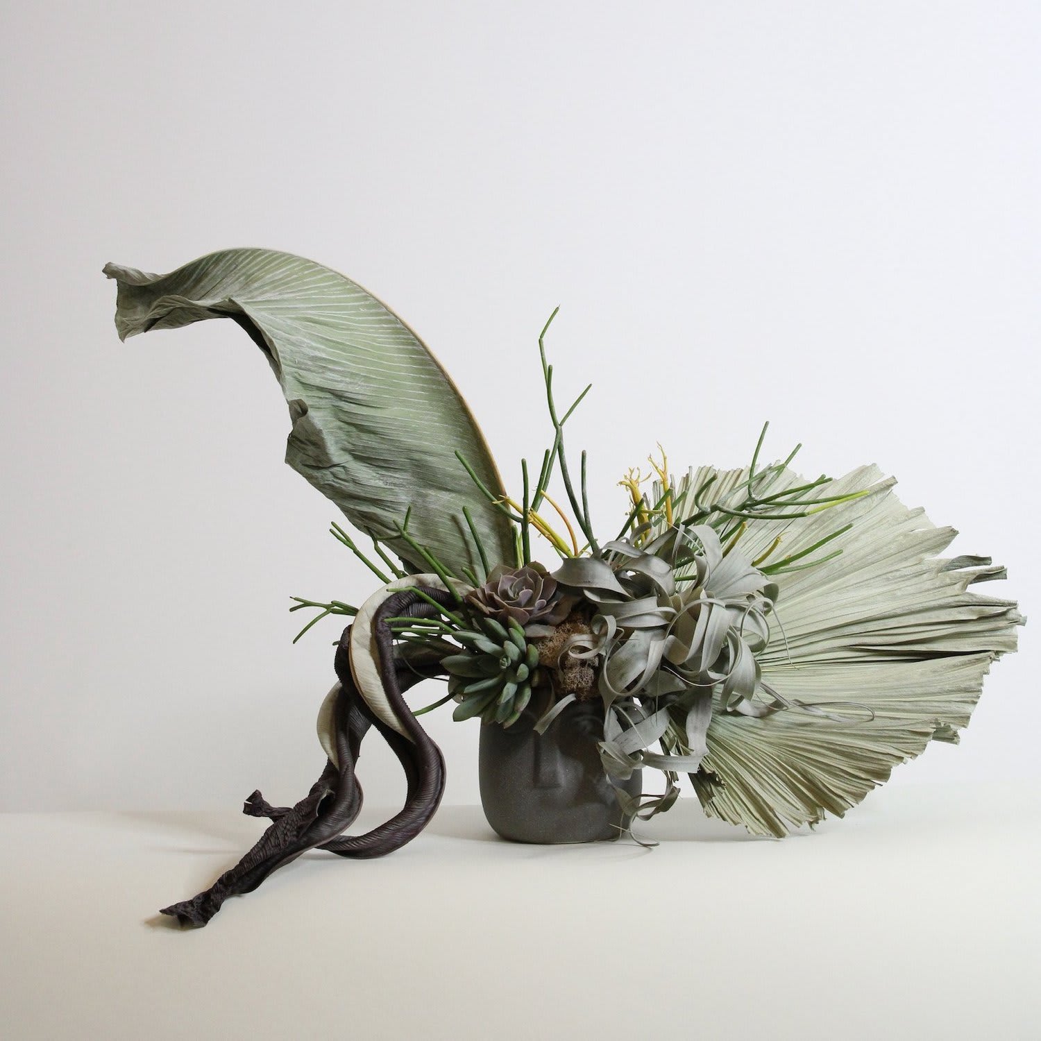 GROUNDED - - &quot;Grounded&quot; embodies tranquility and natural elegance - Lush green arrangement of leaves, succulents, and earthy tones - Brings the serenity of nature indoors - Grounds and rejuvenates the spirit