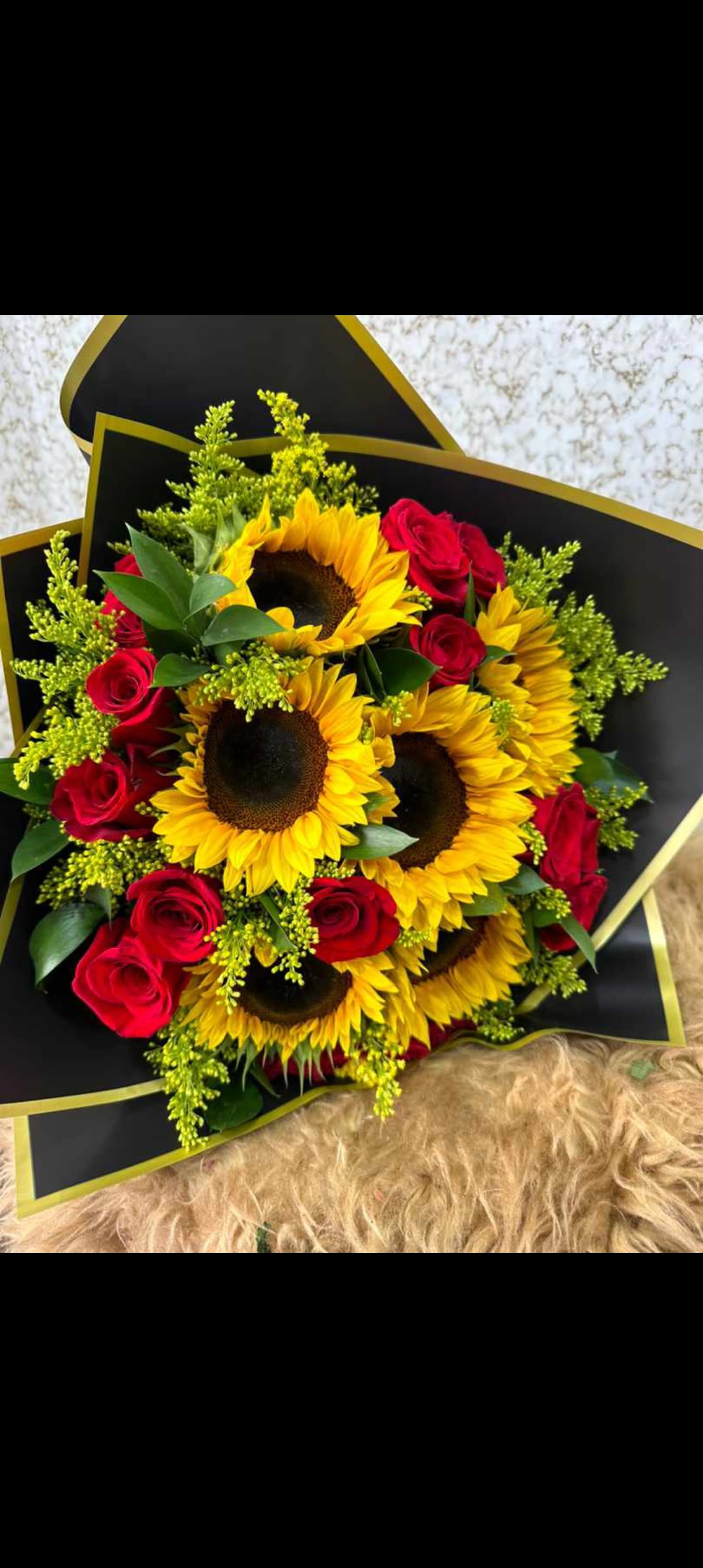 buchon girasoles y rosas - rosas rojas 12 rosas y girasoles 