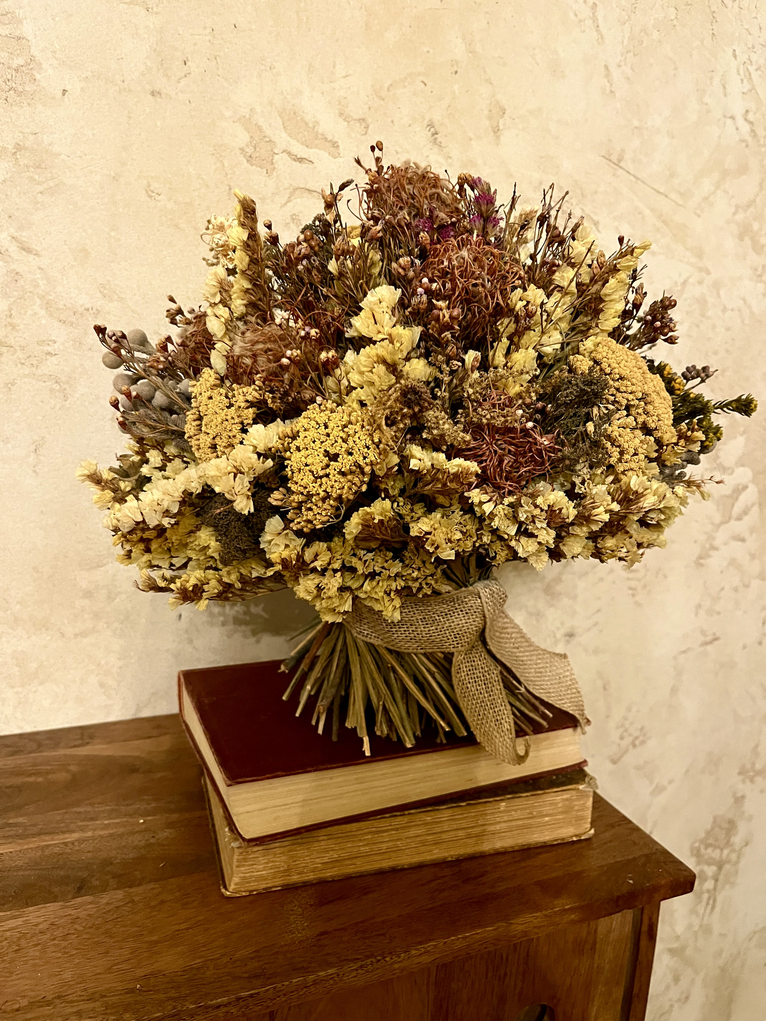 Insightful  - Dry flower arrangement 12” tall.