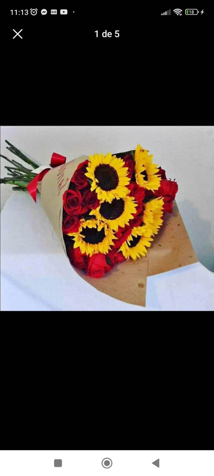 arreglo con girasoles - esta compuesto de 8 girasoles y 12 rosas del color de su  preferencia y tarjeta con el mensaje que desees 