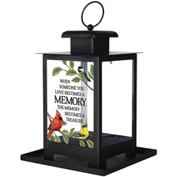 Cardinals Appear When Angels Are Near Bird Feeder Cardinals Appear When Angels Are Near Bird Feeder - These bird feeders are made of powder coated metal and glass with artwork uv printed on the outside of the glass. W: 7" H: 12" D: 7" Feeder reads "Cardinals appear when angels are near."