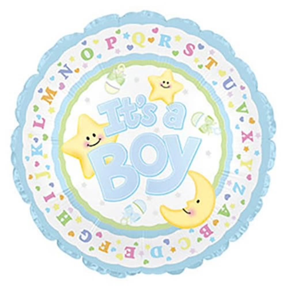 It's A Boy - Mylar Balloon - IT'S A BOY 18&quot; INCH HELIUM FILLED MYLAR BALLOON QTY. 1