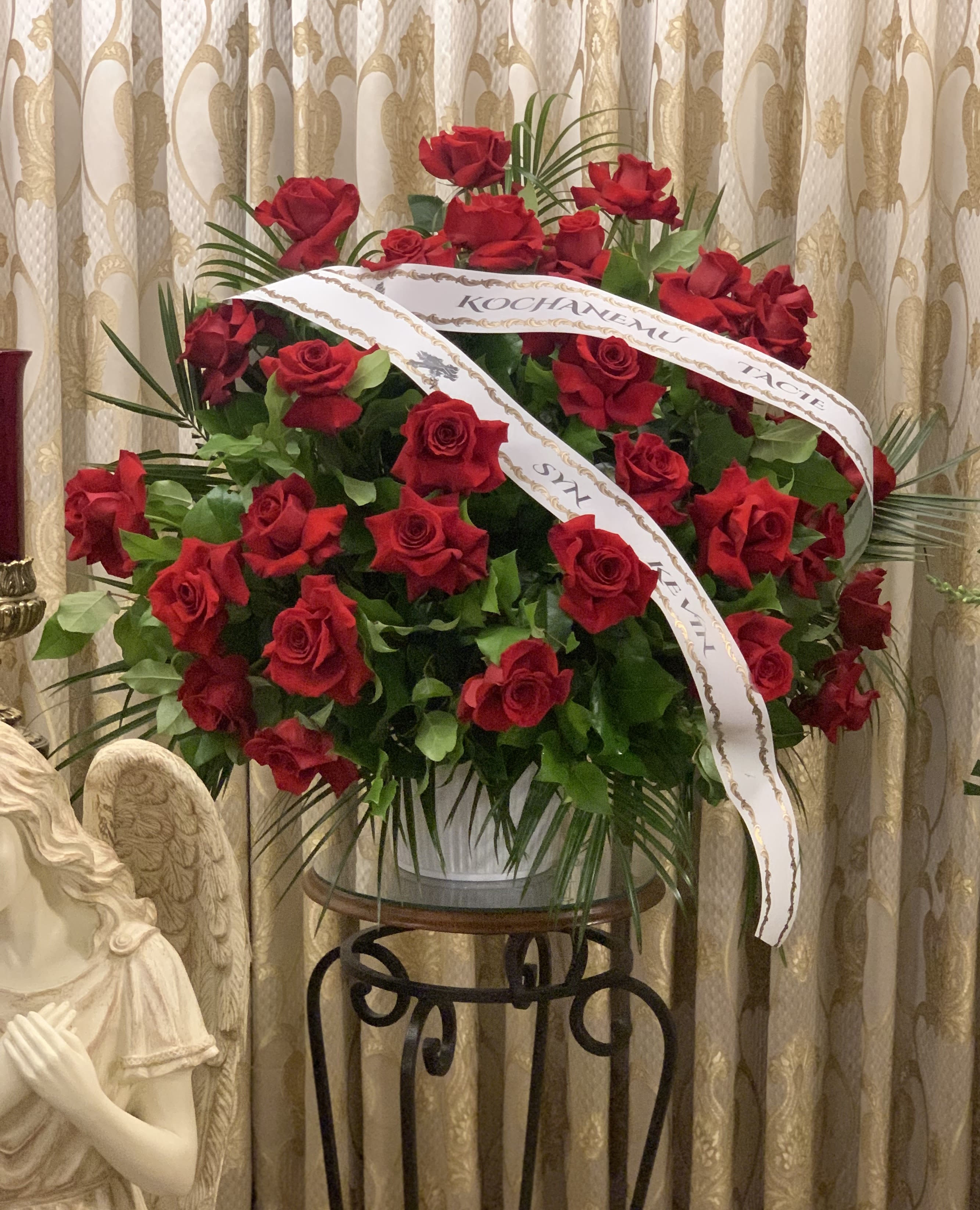 Elegant Red Floor Arrangement  - Elegant Red Floor Arrangement 