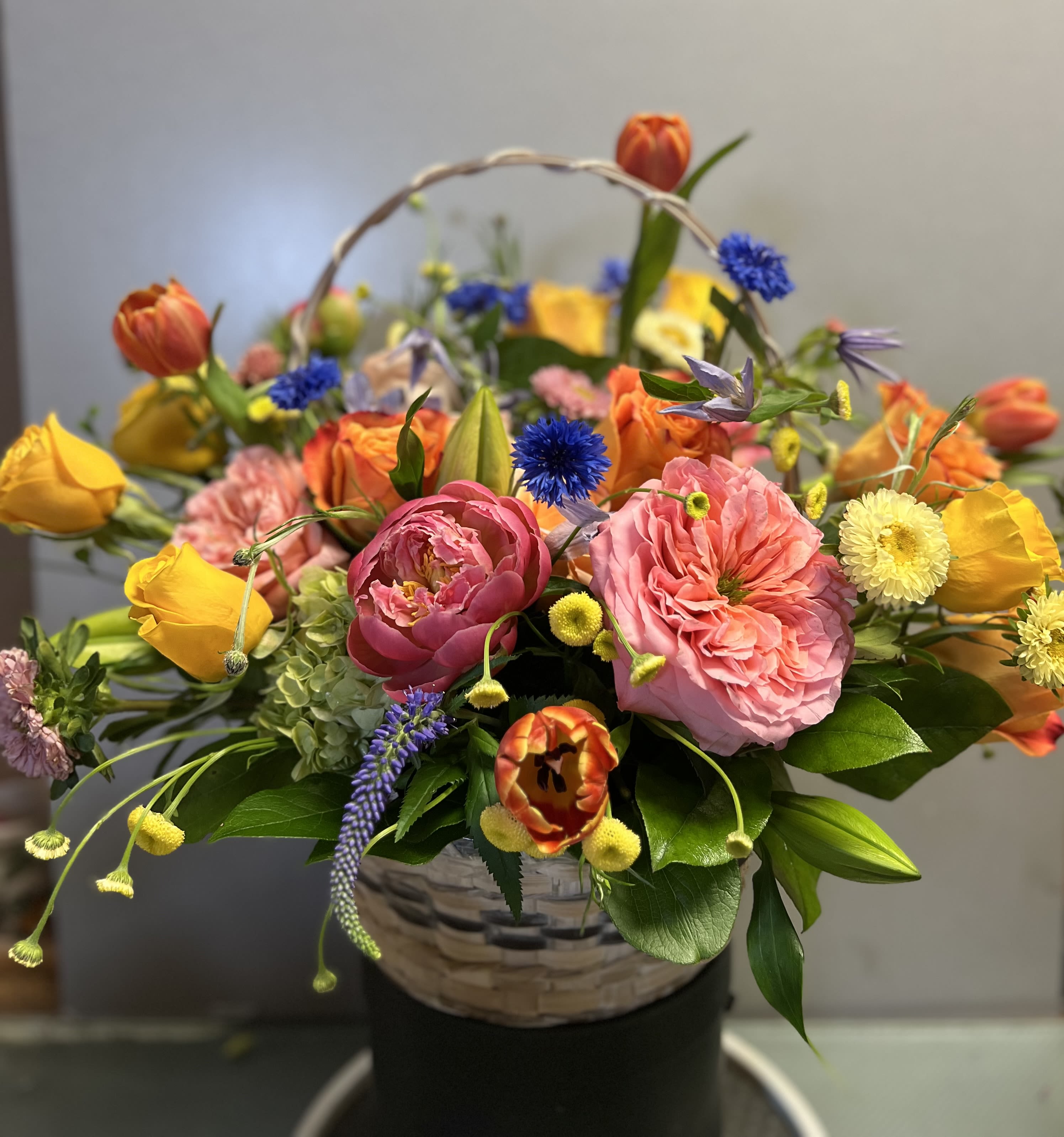 Joyful Petals - Colorful flowers  AS SIMILAR AS POSSIBLE Substitution based on season, flowers availability or any unforeseen or uncontrollable circumstances 