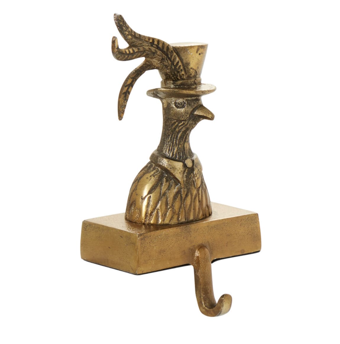 Purse Holder Emerson - Emerson the Pheasant adds an elegant touch to your space with this charming bag holder. Crafted from metal and finished with exquisite detail, Emerson’s timeless presence brings sophistication to any room. With a sturdy weight of 3 lbs. and a 1&quot; x 2&quot; hook opening, it’s ideal for holding bags, purses, or decorative accents. Measuring 4.75&quot; x 4.5&quot; x 9.0&quot;, this piece strikes the perfect balance of form and function. Pair Emerson with one of our other beloved characters to create a coordinated look brimming with personality and charm. 