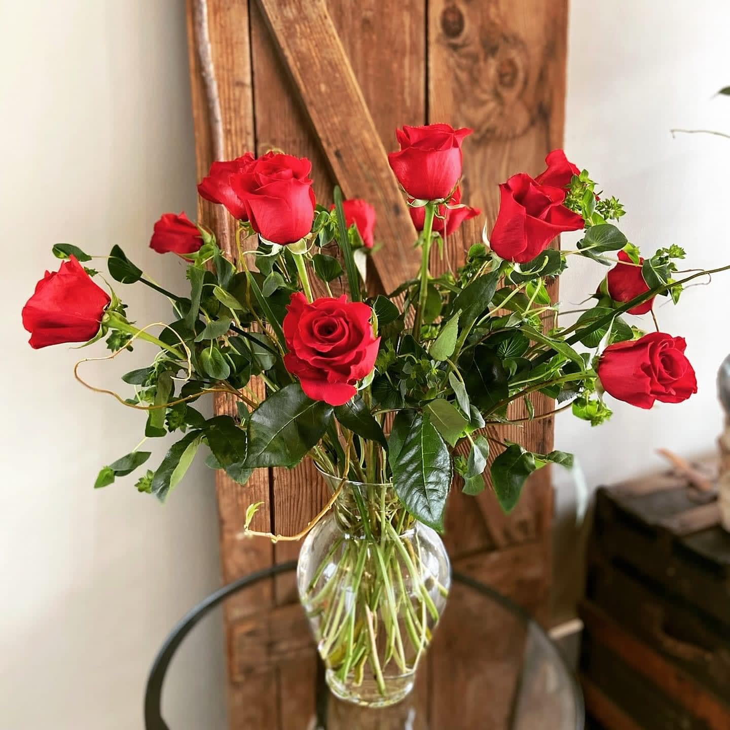 Classic Dozen Roses Classic Dozen Roses - Long Stem, Premium Roses Arranged with High End Greenery.