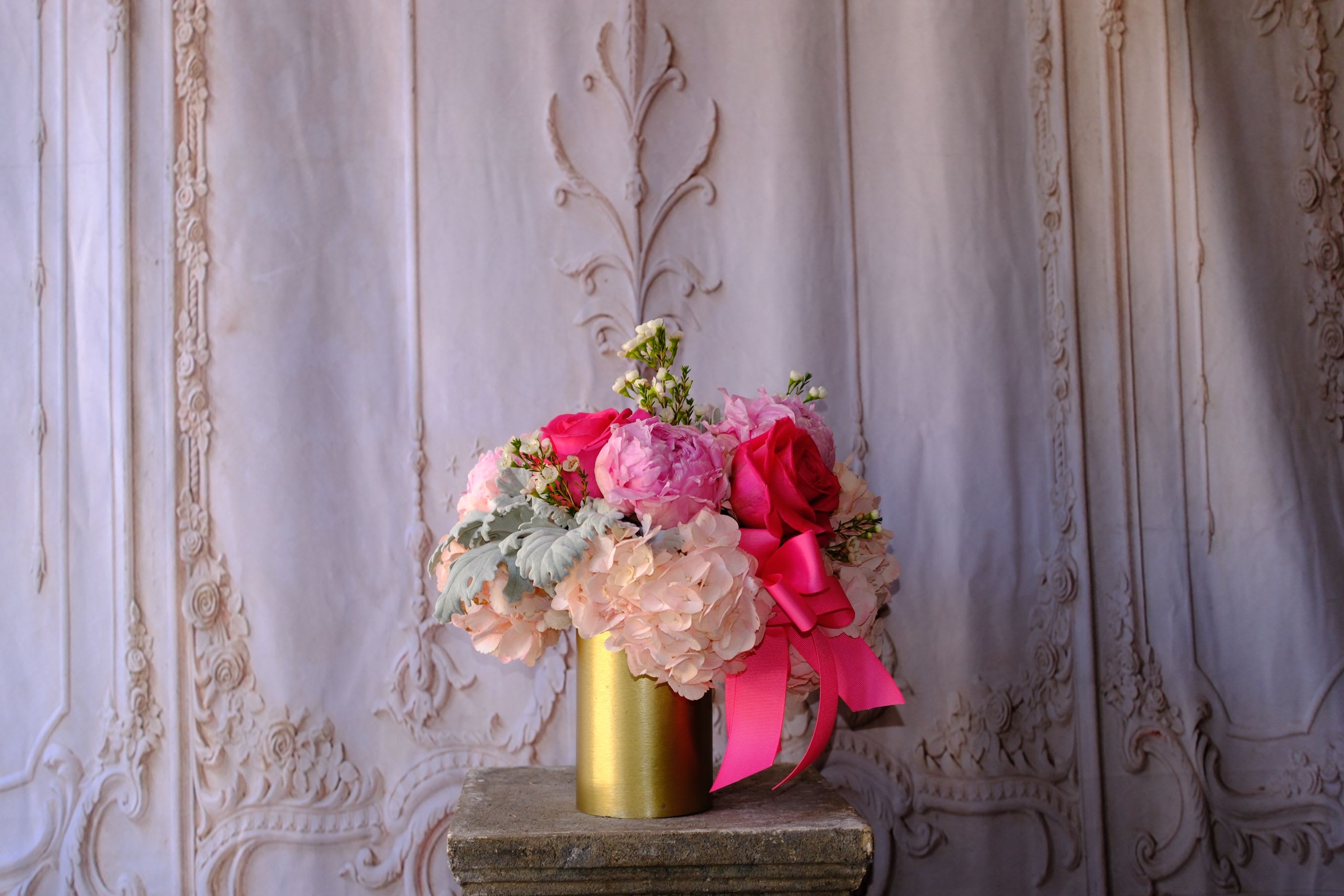 Hot Stuff Hot Stuff - Turn up the heat this Valentine’s Day with Hot Stuff, a sizzling floral arrangement that radiates passion and energy. This bouquet is all about bold, vibrant colors—think fiery red roses, lush hydrangea, and electric pink peonies. Designed for those who love fiercely and live passionately, Hot Stuff is the perfect way to make a statement. Whether you’re celebrating a new spark or a long-burning flame, this bouquet is guaranteed to set hearts racing and make Valentine’s Day unforgettable.