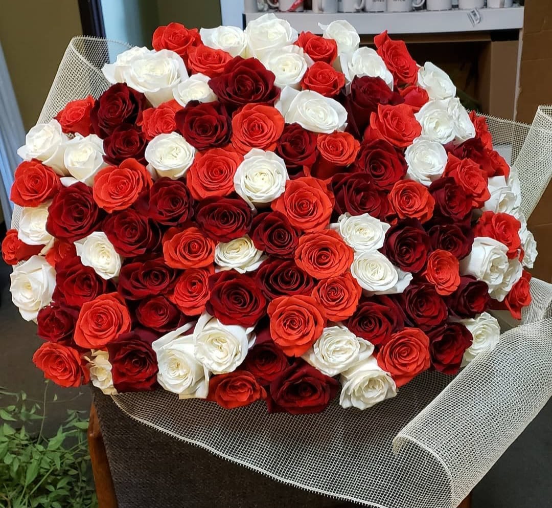 100 LONG STEM ECUADORIAN ROSES - 100 LONG STEM ECUADORIAN ROSES by HEART 2 HEART