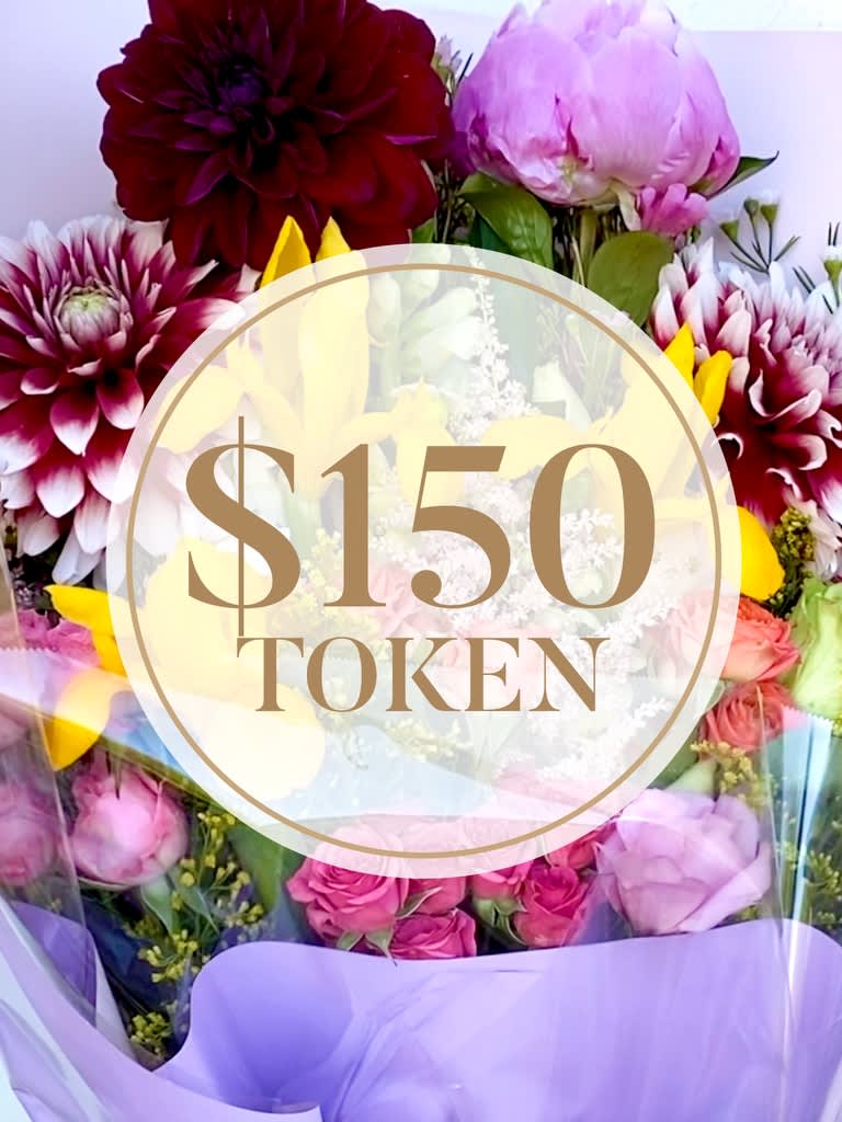 $150 Token towards Flower Budget - Do you have a budget in mind and would rather have the Florist handle the rest? This token will go towards the Flower Arrangement Budget that you can afford. You can mix and match with other Tokens ($75, $100, $200) to make the arrangement more grand and extravagant.  SAME-DAY delivery is available — please allow about three hours from the time your order is placed.