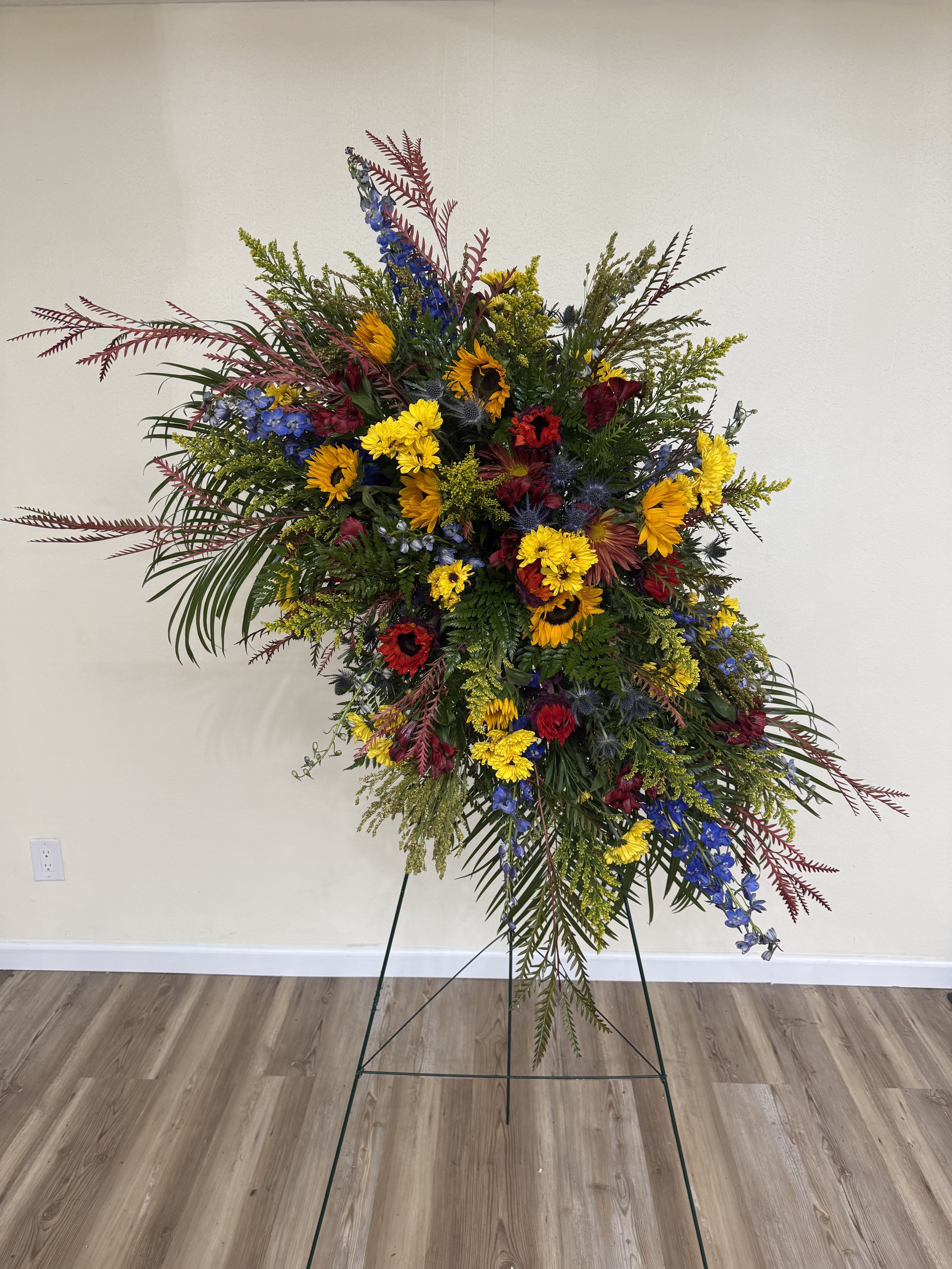 Wildflower Field Standing Spray  - Customizable upon request. 