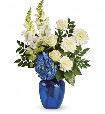 Divine bouquet Divine bouquet - White green and blue flowers