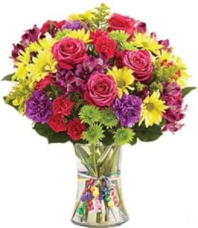 Happy birthday bouquet Happy birthday bouquet - Mix flowers