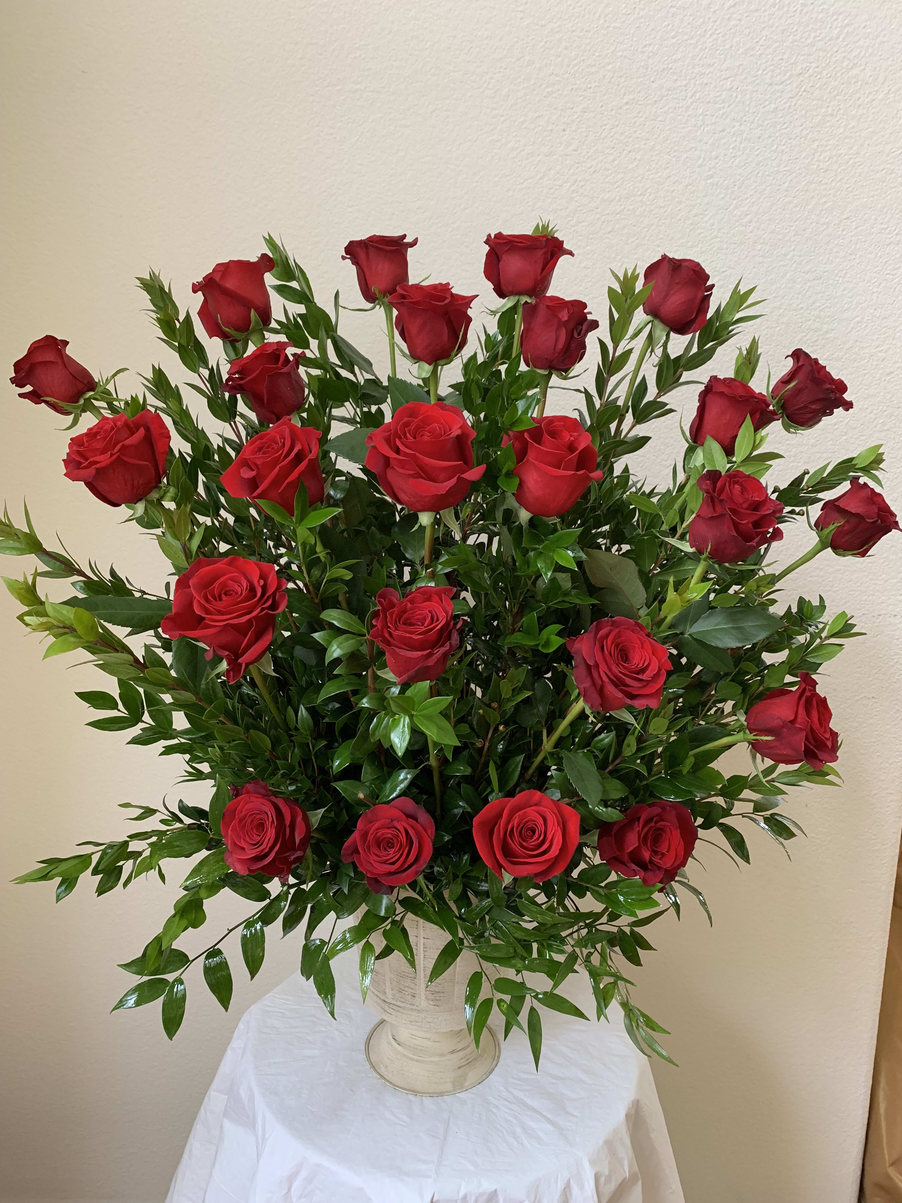 Expressions of Red - Two dozen of lovely red roses 