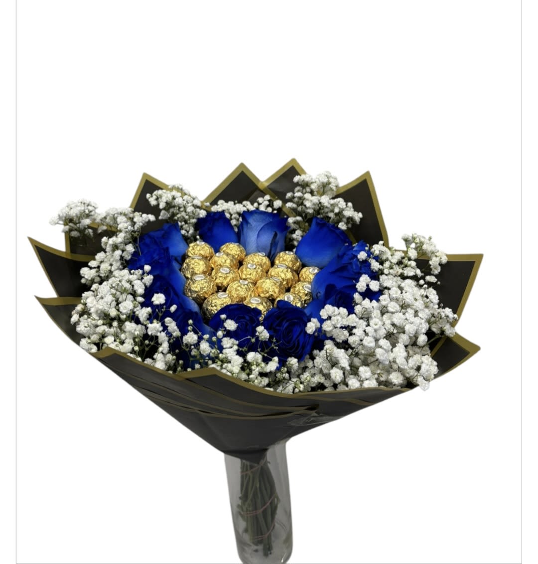The blue bouquet  - The blue bouquet is the gift you were looking for to surprise!!!(vase not included)