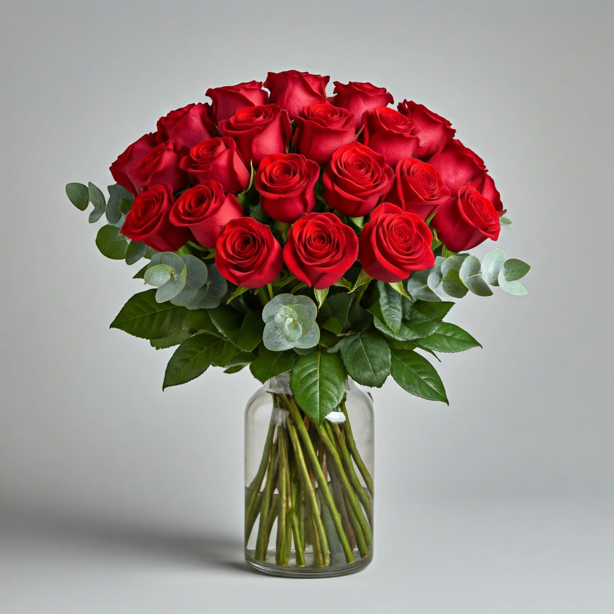 Two Dozen Velvety Red Roses Two Dozen Velvety Red Roses - These two dozen red roses provides the classic romantic gift. It's perfect for Valentine's Day or an Anniversary. APPROXIMATE DIMENSIONS: 24" H X 18" W