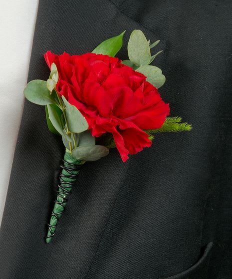 Boutonniere Red Carnation Boutonniere Red Carnation - Red Carnation Boutonniere