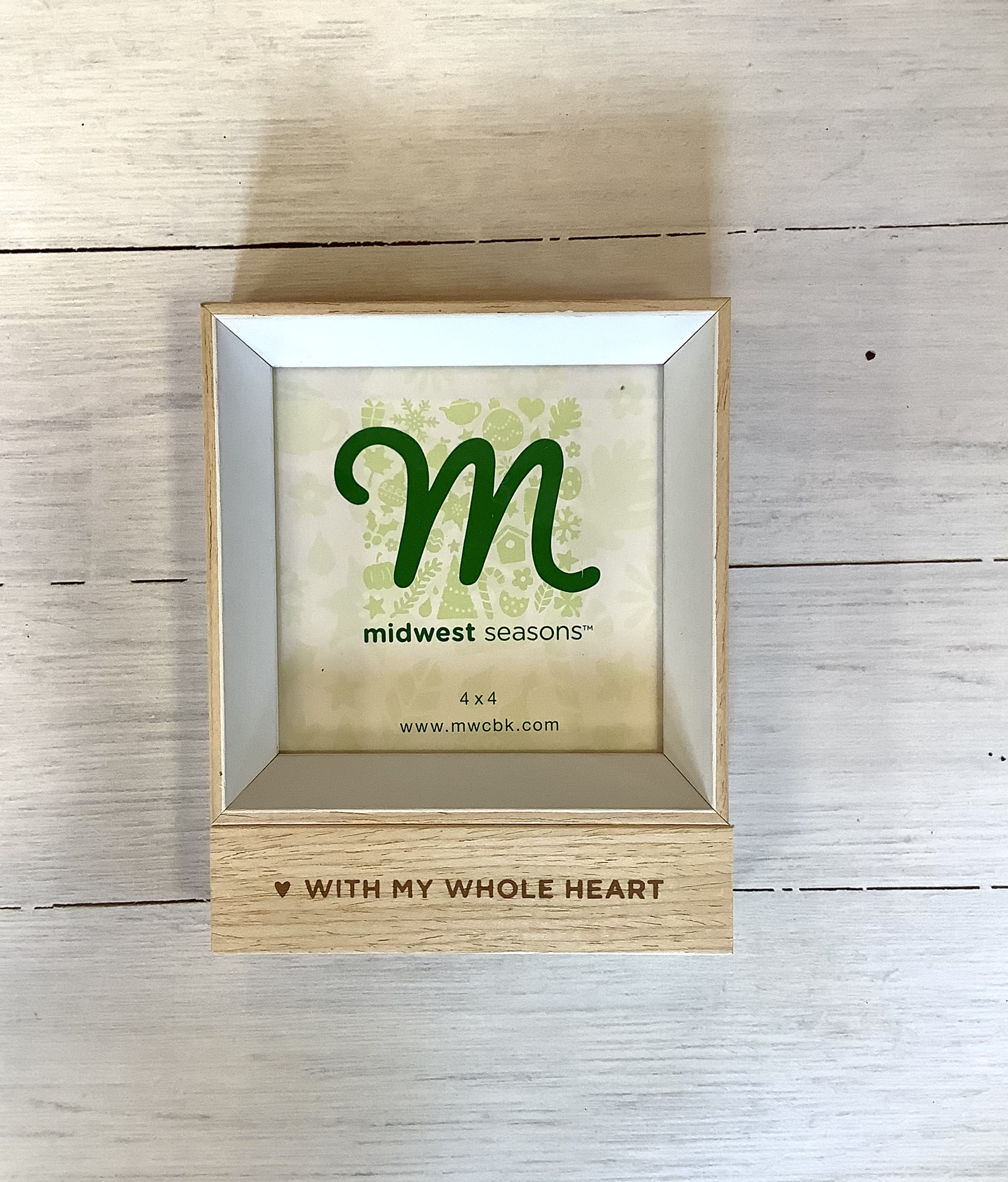 My Whole Heart Mini Frame - An adorable wooden frame with the saying “My whole heart”