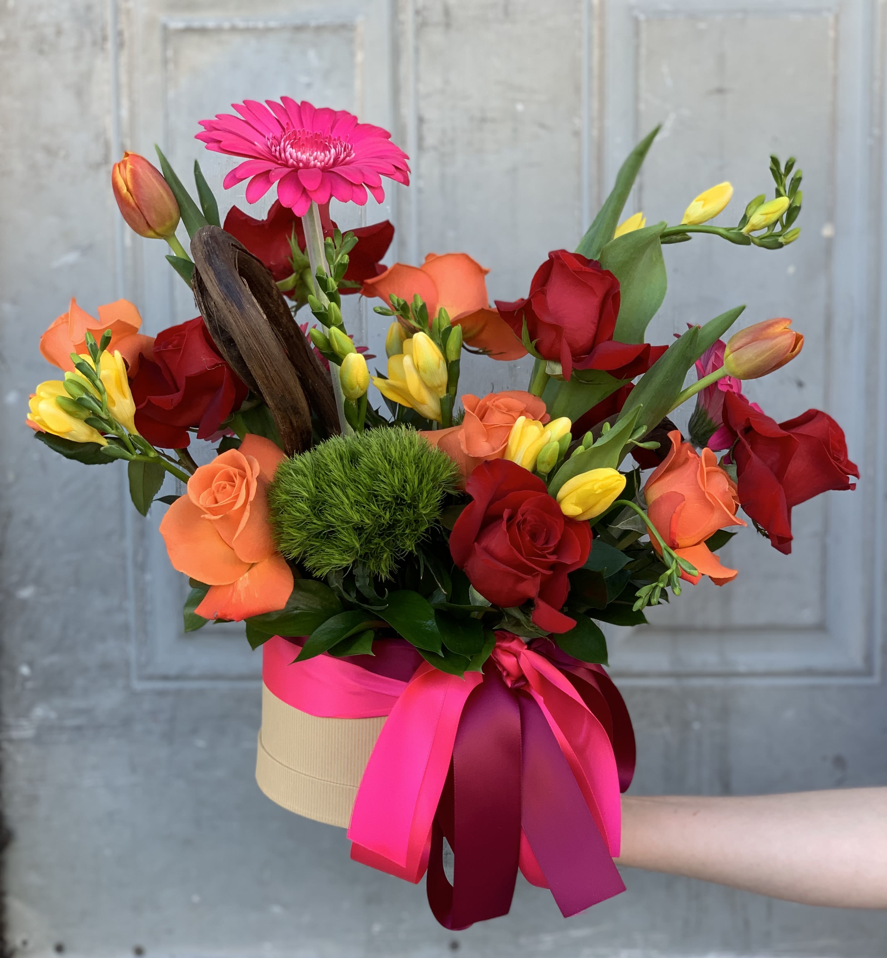 Designer’s Choice Arrangement - An arrangement of fresh, seasonal flowers. Designer’s choice flowers are custom-made for you. Due to seasonal and regional availability, the florist will make up a unique arrangement for you that will surely impress your recipient.
