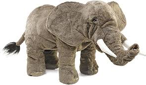 Elephant Puppet  by Folkmanis - This Elephant Puppet is a majestic pachyderm that incorporates the animator to lift and move the trunk when you slip your hand inside his head. Designed with realistic touches, an ultra-soft micro-fiber fabric, and a movable mouth. Elephants use their trunks for a variety of purposes, from hauling lumber to taking a bath; how much can you make him do? 