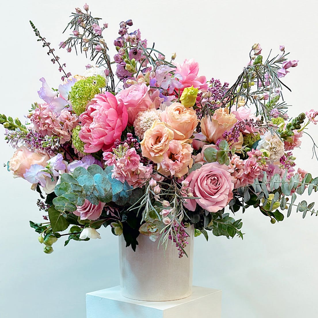 The when you think of Spring, think of me arrangement.  - Spring into it with this chic and soft Stunner!