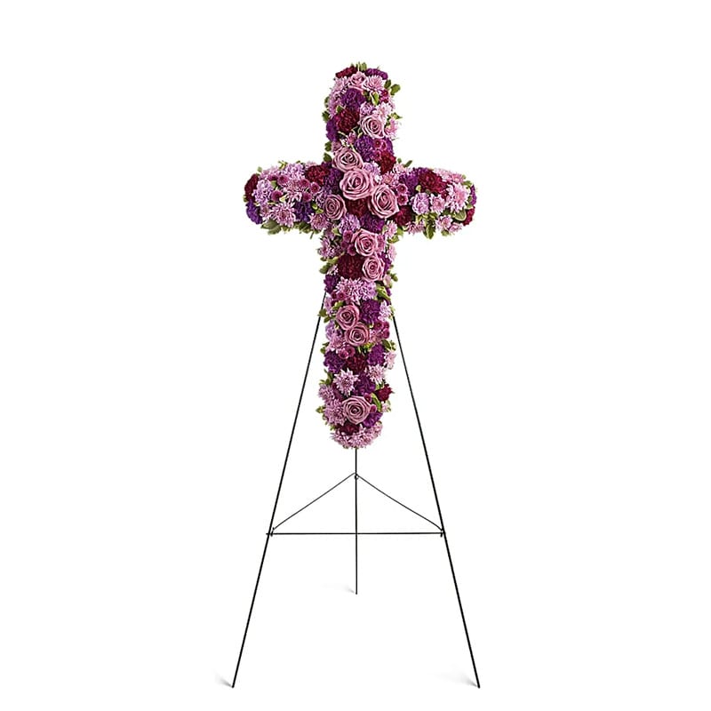 Lavender Cross Lavender Cross - 30" lavender cross on a stand.