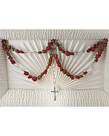 Rosary Piece Rosary Piece - 50 flower rosary piece in red roses.