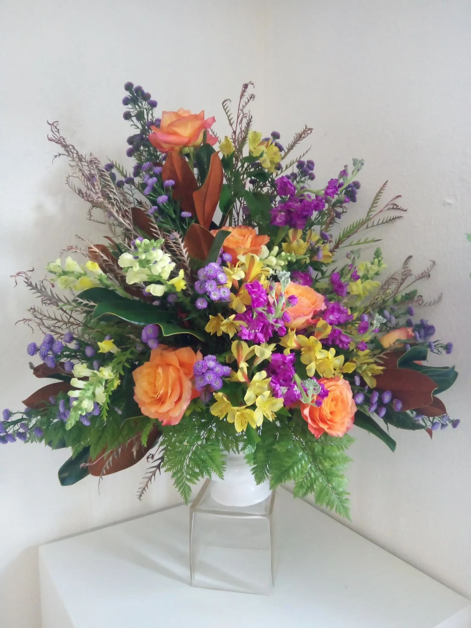 Until we meet again - Garden like appearance. Beautiful mix of colors and textures. 