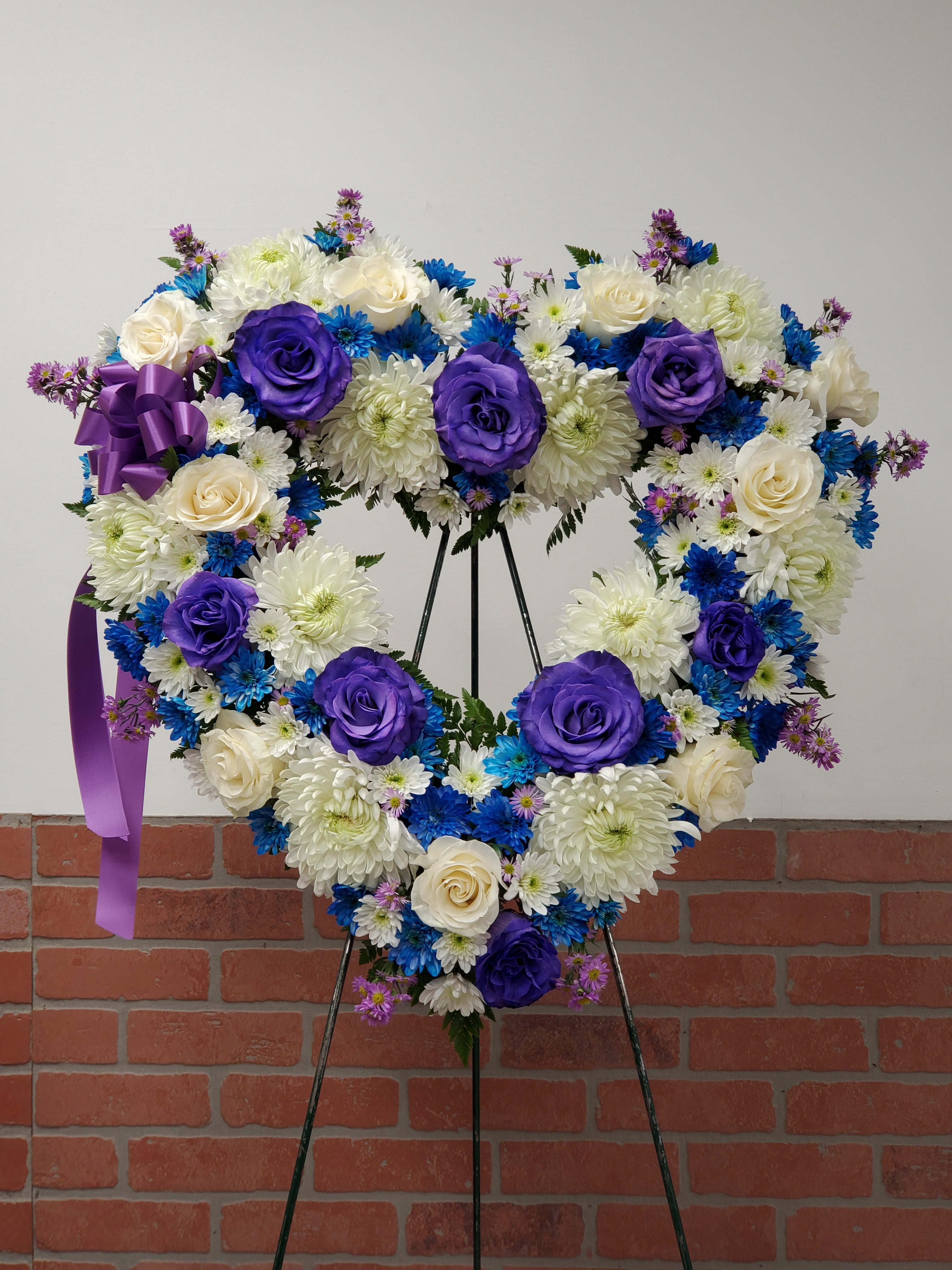 Purple & Blue Open Heart Purple & Blue Open Heart