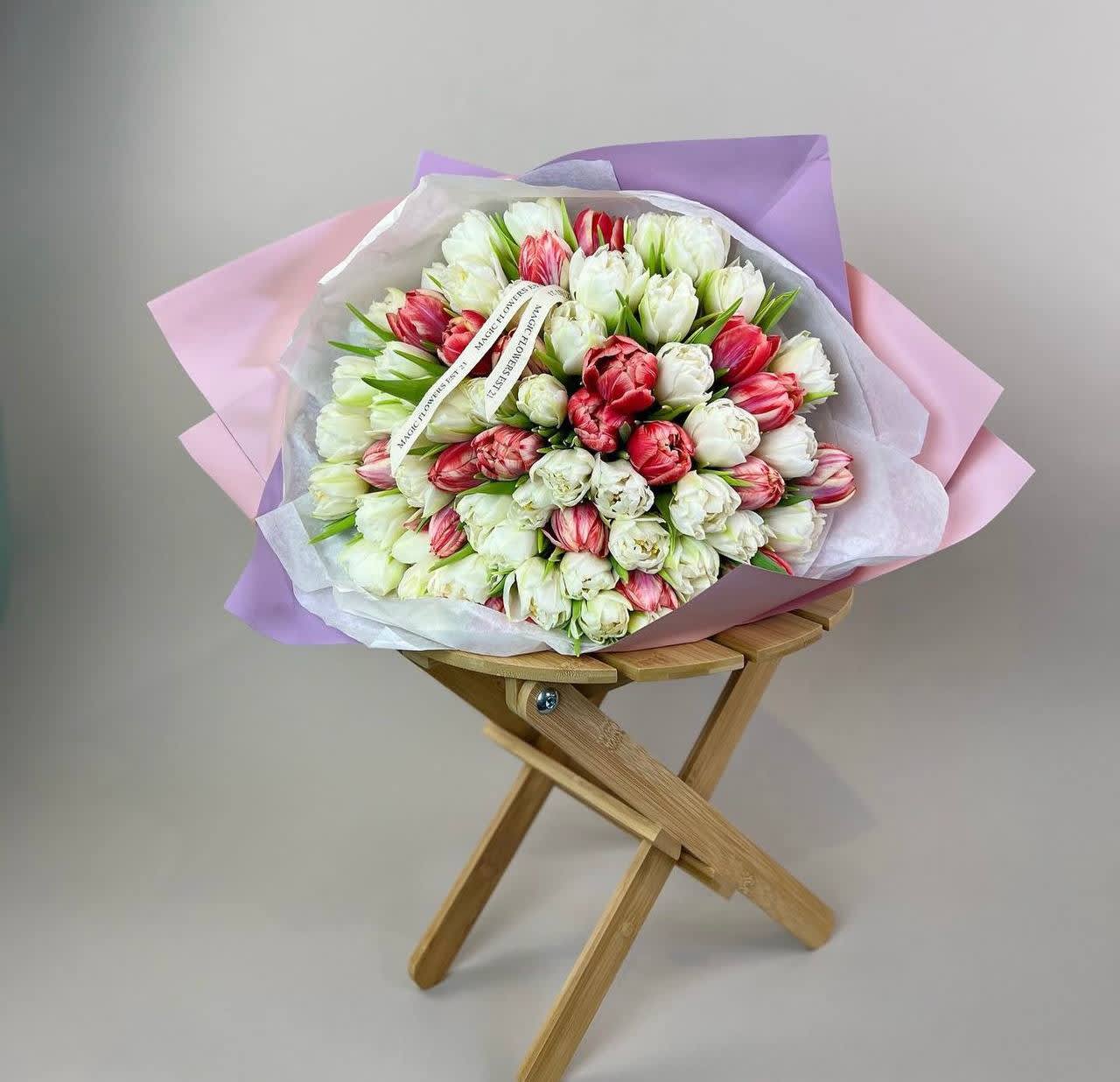 #51 Mixed double tulips  - double tulips 