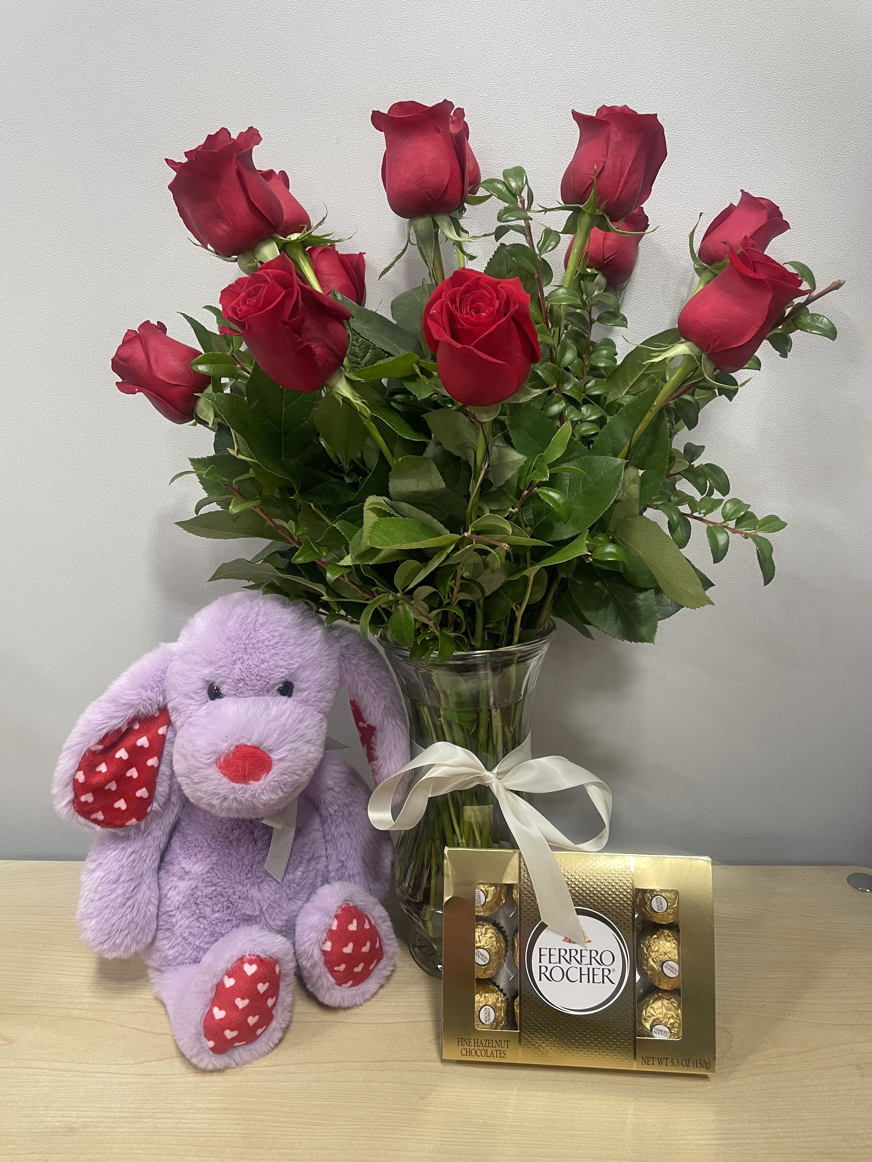 Dz. Roses, Lavender Bear &amp; Chocolates  - As shown 