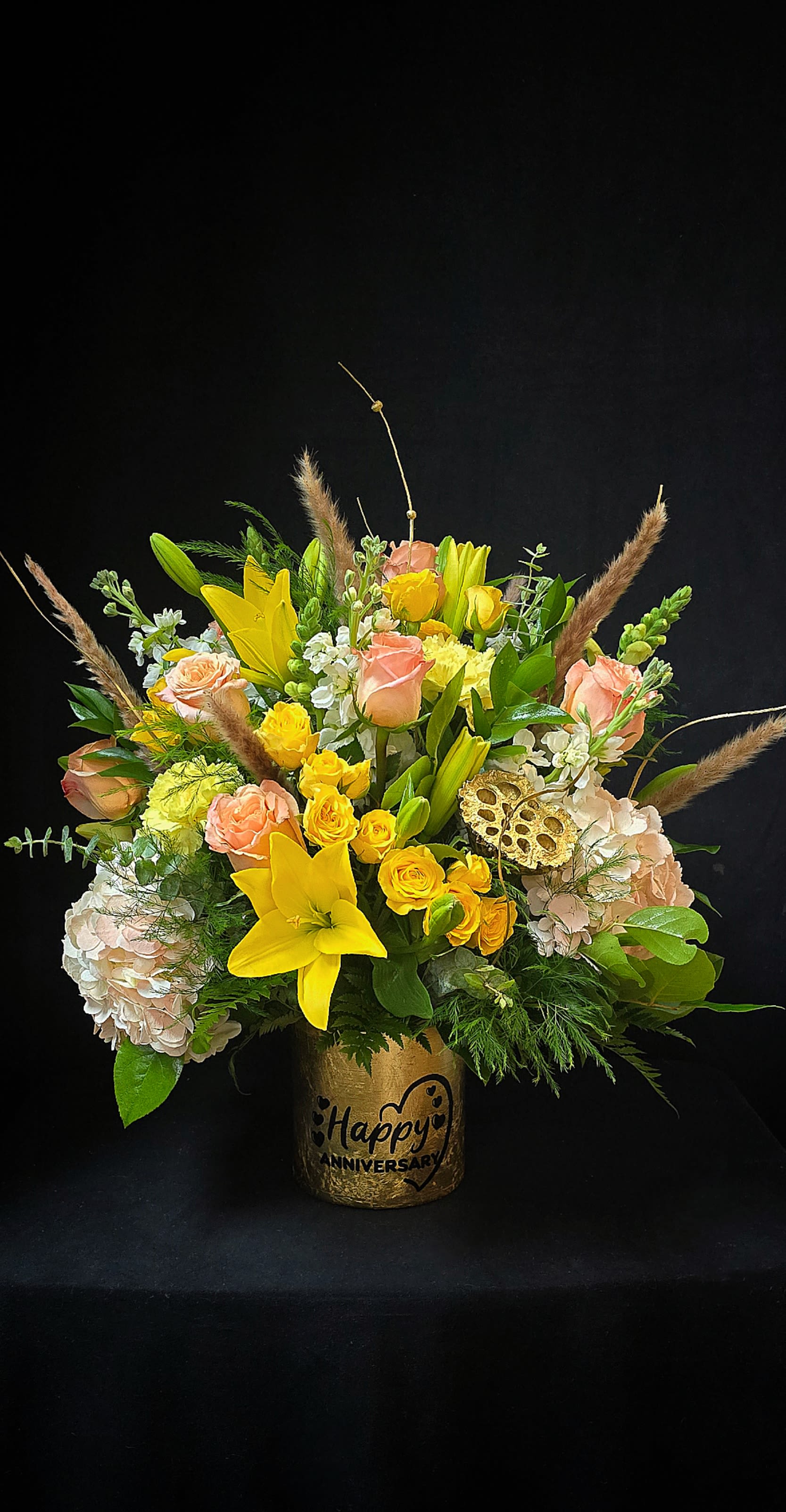 Happy Anniversary!!! Happy Anniversary!!! - Large, lush arrangement to celebrate your special day!