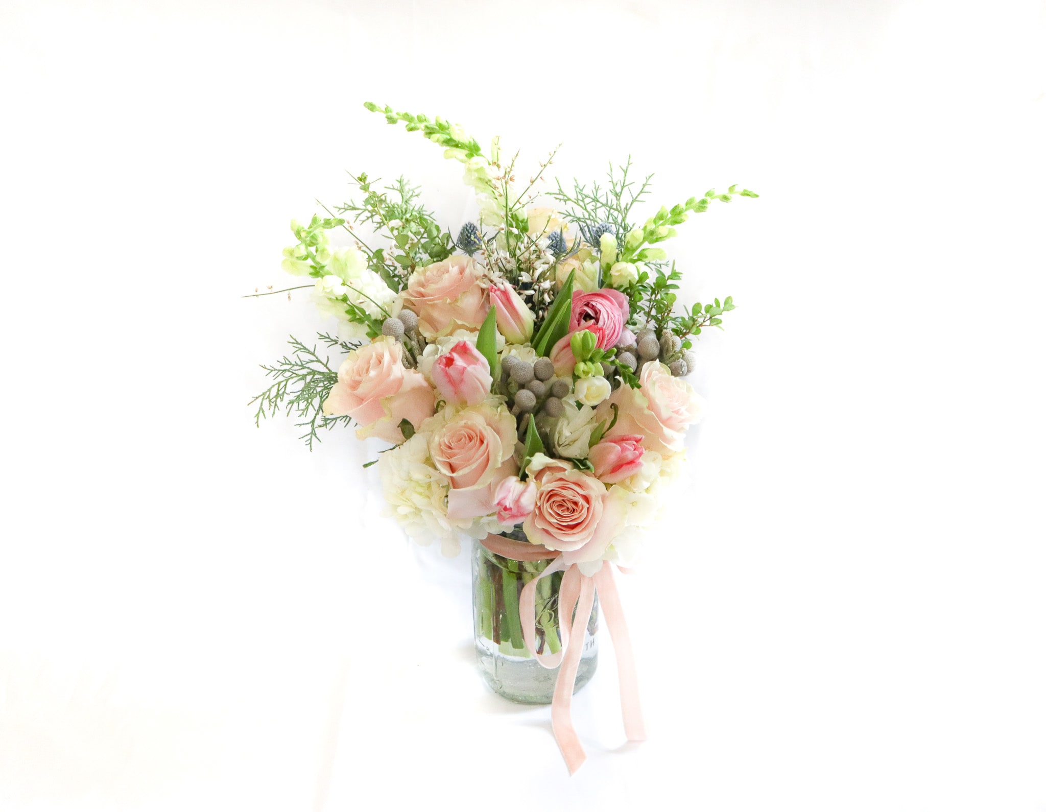Pink Icing - Our newest Mason -Jars bouquets just arrived, make your holidays more brighter. Come in a glass jar