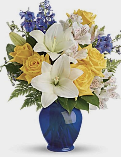 Beautiful Blue And Yellow Roses Woodland's Own Beautiful In Blue In