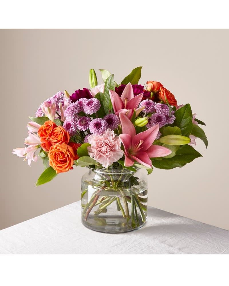 Fresh Picked Mix Bouquet - This vibrant bouquet features roses, lilies, carnations &amp; more flowers to show just how much you care.