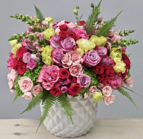 Roses, Roses and More Roses - WeHo Roses, Roses and More Roses - WeHo - We have found the most beautiful roses and decided to put them all together in this one of a kind pot.