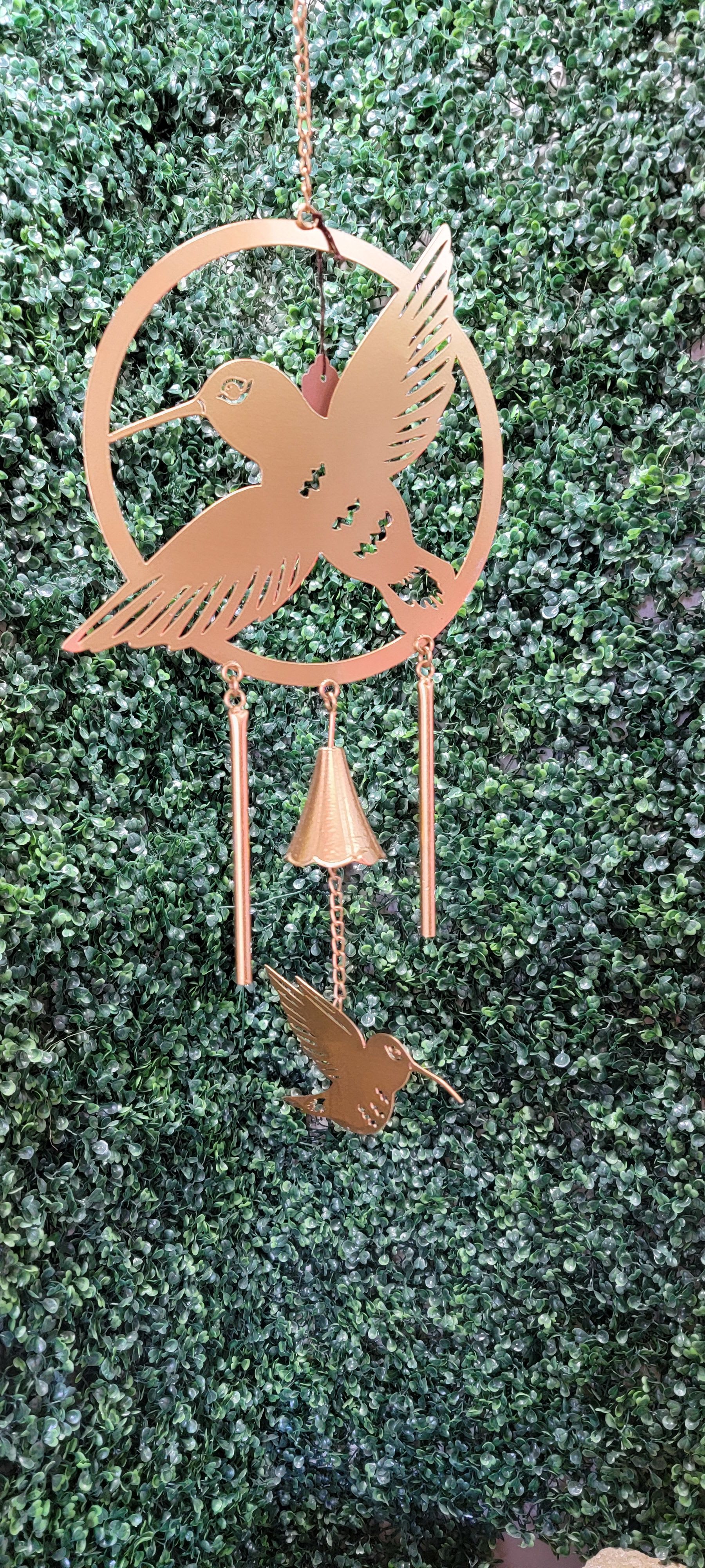 Humming Bird Wind Chime Humming Bird Wind Chime - Gold color Humming Bird Wind Chime