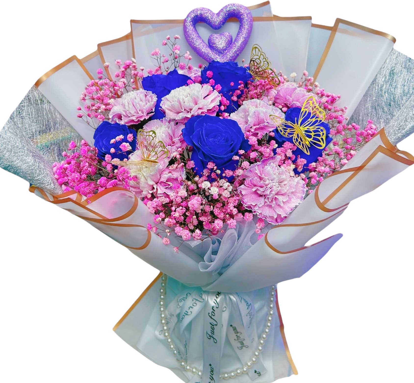 You are not alone  -  Our Bouquet Have Flower Foam Inside No Need Add Water .