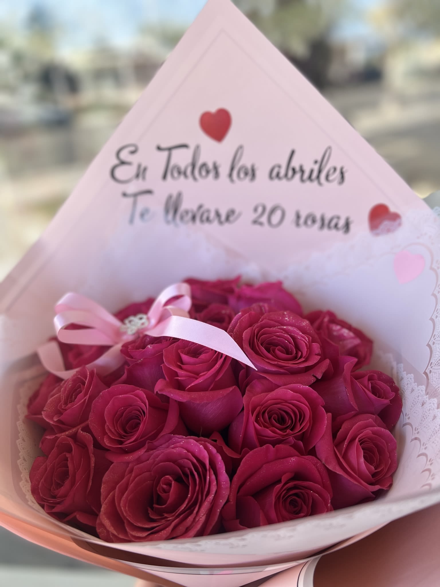 Cute Baby Bouquet Pink Cute Baby Bouquet Pink - 24 Red Roses With a Custome Message.