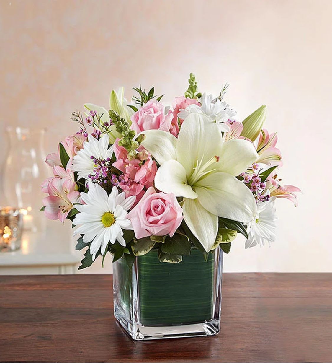 Pink And White Delight - Delicate blooms call to mind beauty, grace and swetness.