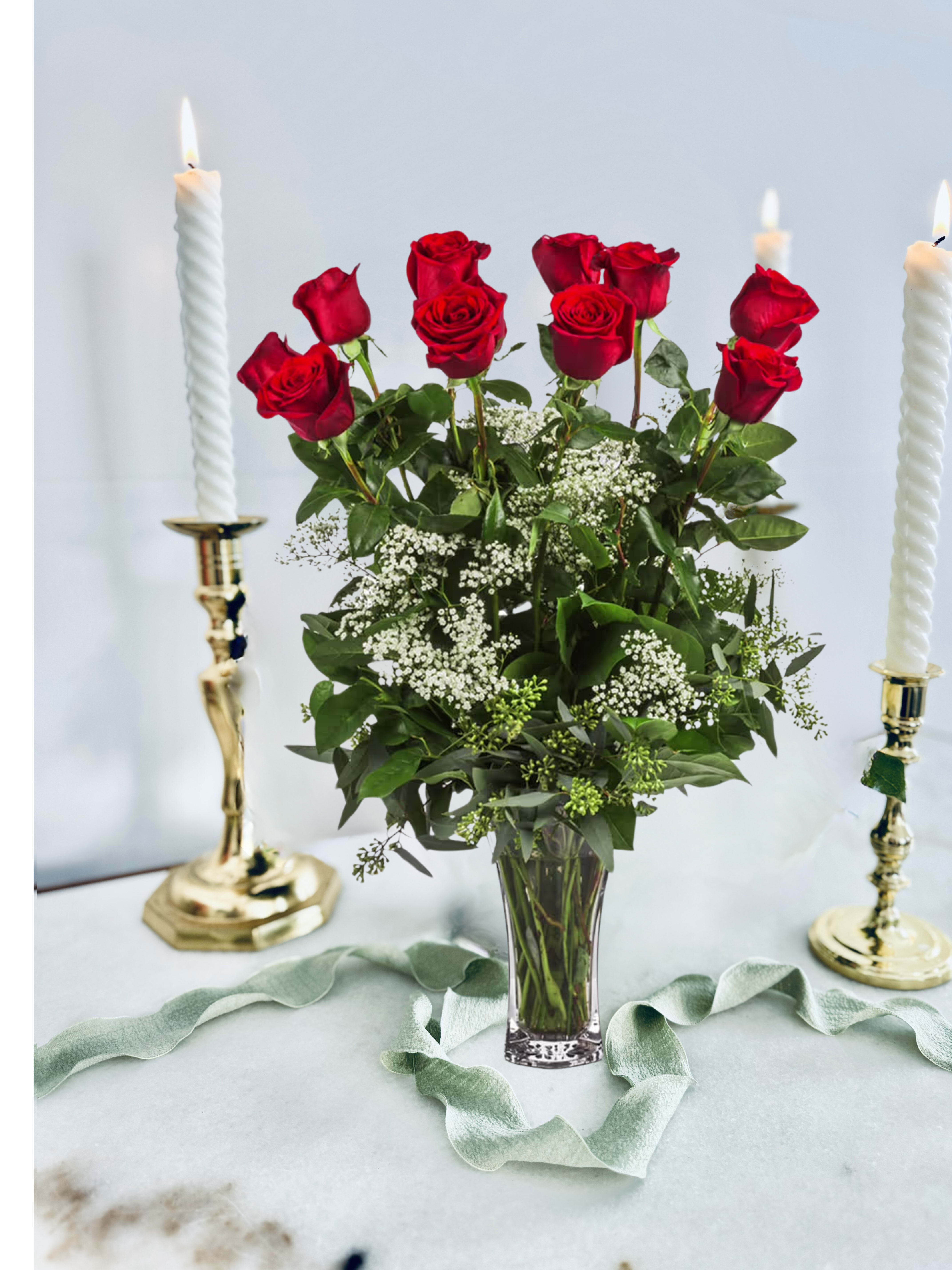 Signed, Sealed, Delivered I'm Yours - These dozen roses are a classic! Perfect romantic gift for Valentine's Day or an Anniversary.  
