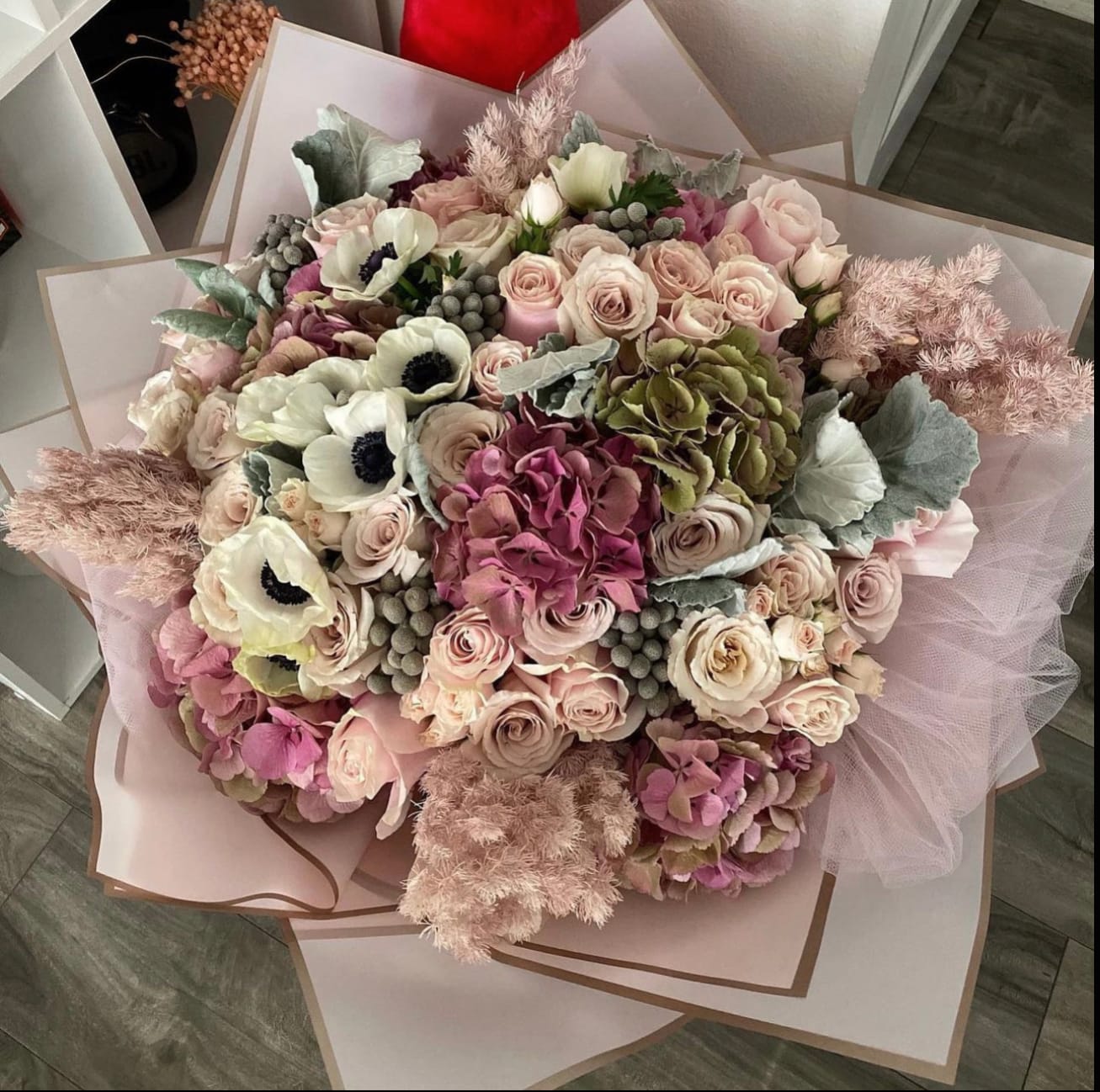 Etheral Essence Etheral Essence - Brighten any space with our Elegant Flower Bouquet! Bursting with vibrant blooms, this stunning arrangement features seasonal favorites paired with lush greenery for a breathtaking display. Perfect for any occasion, it makes an ideal gift or a special treat for yourself. Elevate your decor with this captivating bouquet that brings joy and sophistication to your home or office. Order yours today and let the beauty of flowers inspire you!